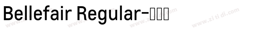 Bellefair Regular字体转换